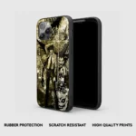 LightandShinigamiGlassPhoneCaseBackView