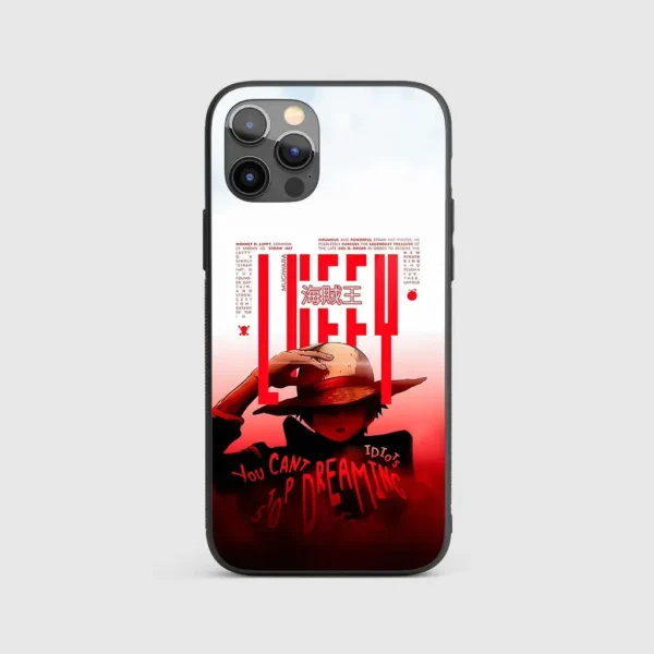 Luffy Dreaming Silicone Armored Phone Case Front View