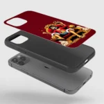 Luffy Throne Silicone Armored Phone Case Front View