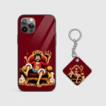 Luffy Throne Silicone Armored Phone Case Front View