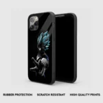 MinimalVegetaGlassPhoneCaseBackView