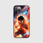 MonkeyDLuffyActionGlassPhoneCasebackview