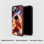 MonkeyDLuffyActionGlassPhoneCasebackview