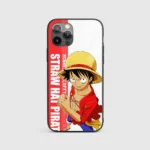 MonkeyDLuffyGraphicGlassPhonecasebackview