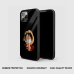 MonkeyDLuffyQuoteGlassPhonecasebackview