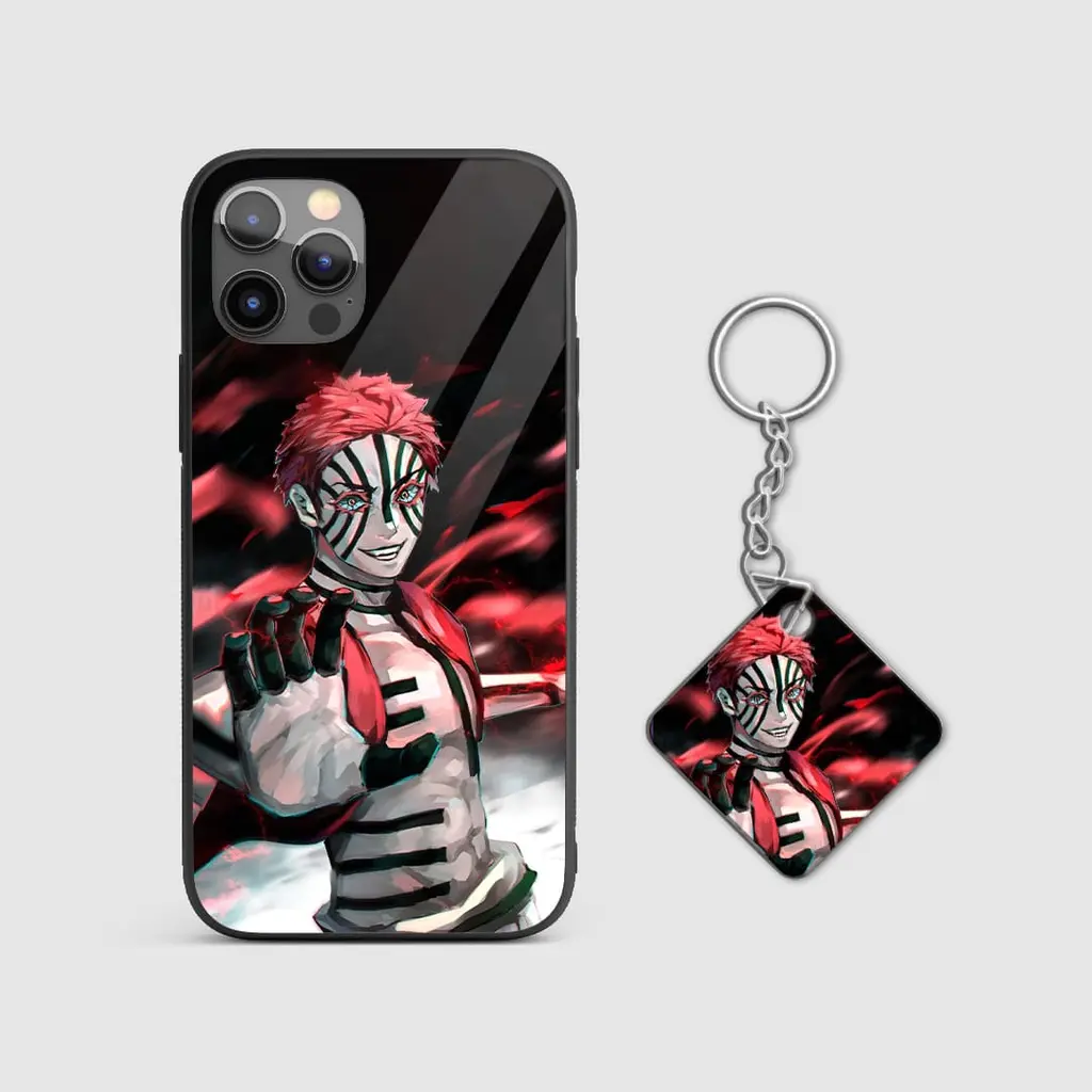 MuzanKibutsujiGraphicGlassPhoneCaseWithKeychain MuzanKibutsujiGraphicGlassPhoneCaseWithKeychain