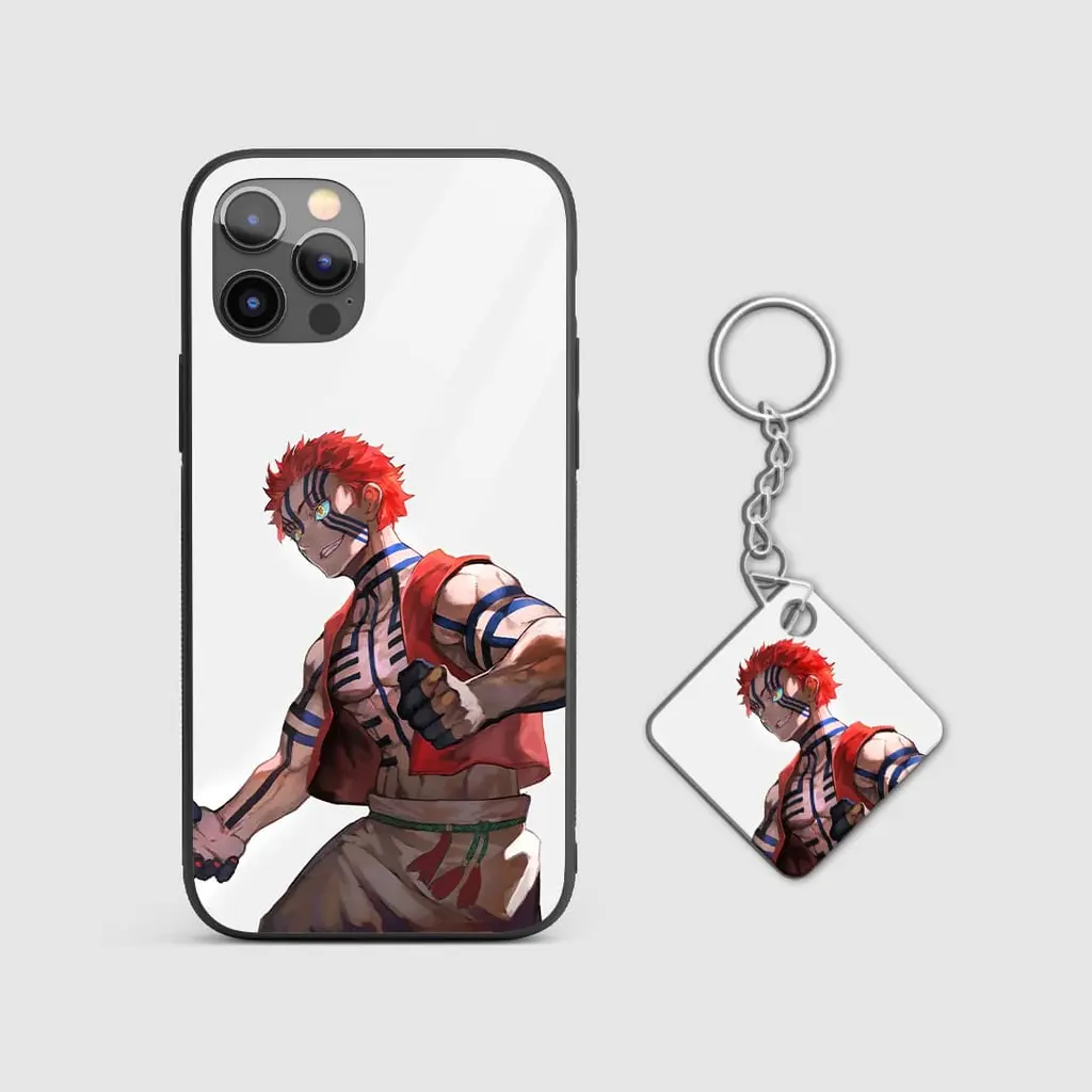 MuzanKibutsujiWhiteGlassPhoneCaseWithKeychain MuzanKibutsujiWhiteGlassPhoneCaseWithKeychain