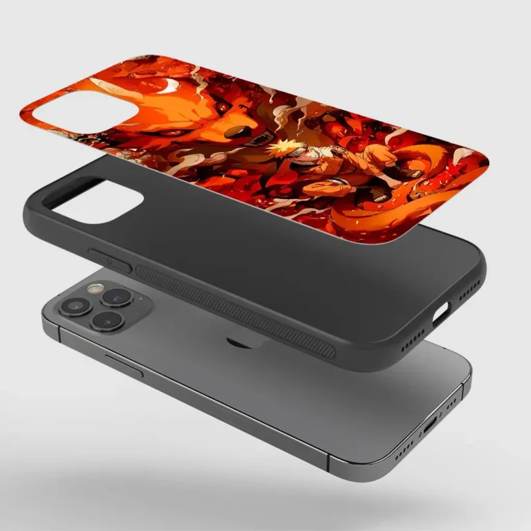 Naruto Kurama Silicone Armored Phone Case - AnimePhoneCover.com