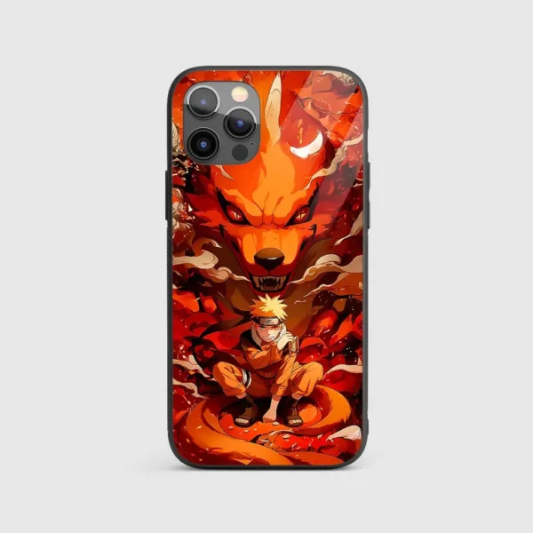 Naruto Kurama Silicone Armored Phone Case Front View