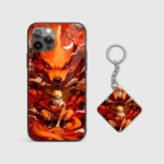 Naruto Kurama Silicone Armored Phone Case Front View