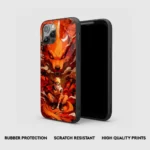 Naruto Kurama Silicone Armored Phone Case Front View