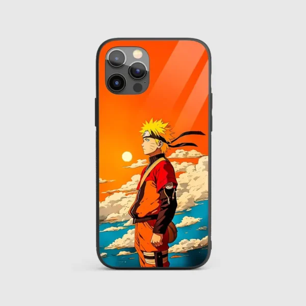 Naruto Sun Silicone Armored Phone Case Front View