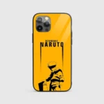 Naruto Uzumaki Yellow Silicone Armored Phone Case Front View