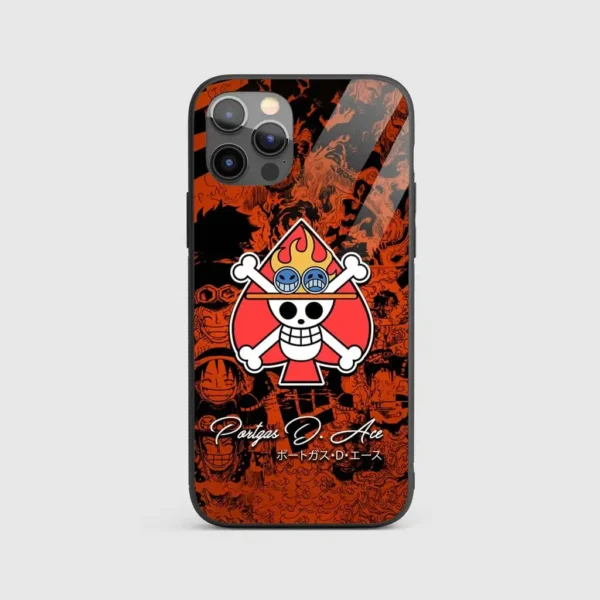 PortgasDAceSymbolDesignGlassPhoneCasebackview