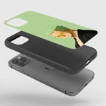 RoronoaZoroGreenAestheticGlassPhonecasebackview