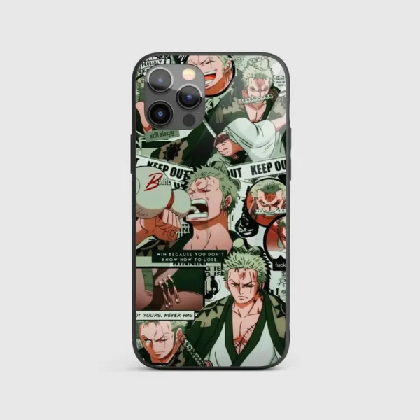 RoronoaZoroSynopsisGlassPhonecasebackview