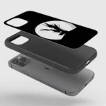 RyukBlackandWhiteGlassPhoneCaseBackView