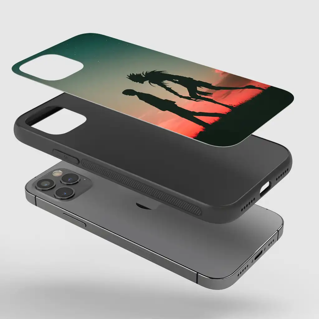 RyukandLightYagamiGlassPhoneCaseExploded RyukandLightYagamiGlassPhoneCaseExploded