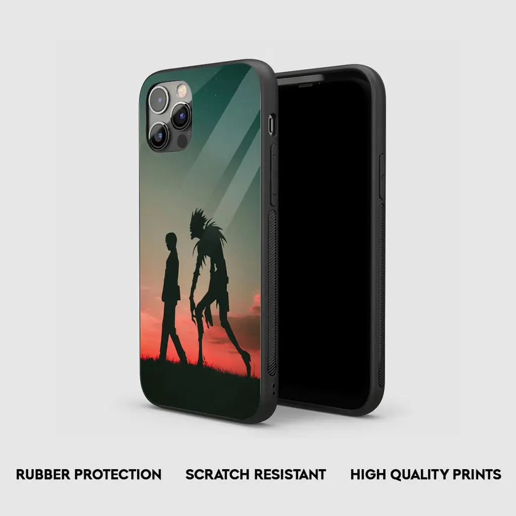 RyukandLightYagamiGlassPhoneCaseSideView RyukandLightYagamiGlassPhoneCaseSideView