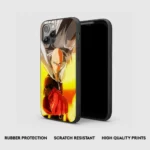 SaitamaGraphicGlassPhoneCaseBackView