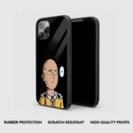 SaitamaOkExpressionGlassPhoneCaseBackView