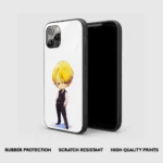 Sanji Ghibli Silicone Armored Phone Case Front View