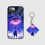 Sasuke Sharingan Silicone Armored Phone Case Front View Min