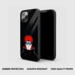 Pain Minimalist Silicone Armored Phone Case Front View With Minimalist Design