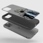 Solo Leveling Minimal Silicone Armored Phone Case Front View Min