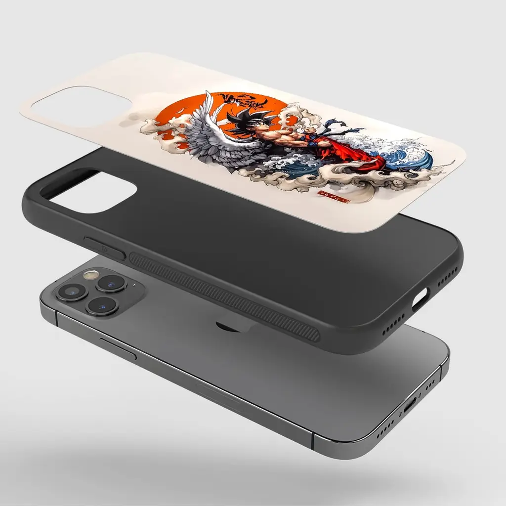 Son Goku Angel Form Silicone Armored Phone Case Explode