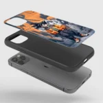 Son Goku Graffiti Silicone Armored Phone Case Front View Min