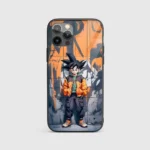 Son Goku Graffiti Silicone Armored Phone Case Front View Min