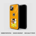 Son Goku Nimbus Silicone Armored Phone Case Front View Min