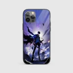 Sung Jinwoo Action Silicone Armored Phone Case Front View Min