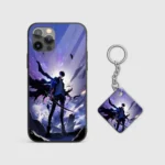 Sung Jinwoo Action Silicone Armored Phone Case Front View Min