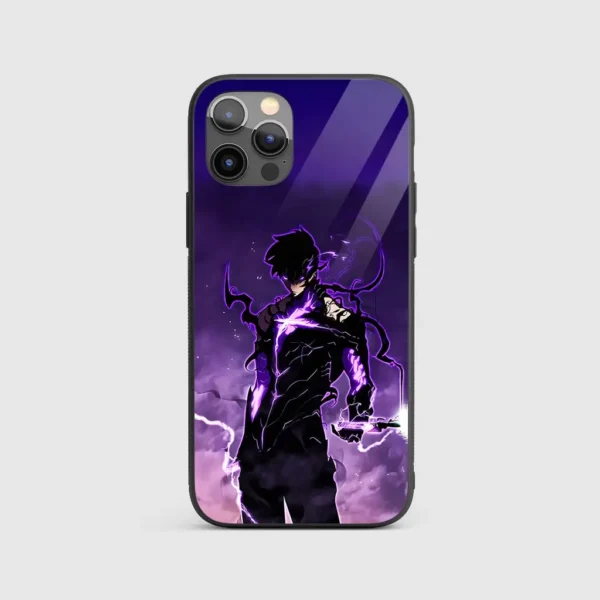 Sung Jinwoo Dagger Silicone Armored Phone Case Front View Min