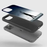 Sung Jinwoo Shadow Silicone Armored Phone Case Front View Min