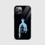Sung Jinwoo Silhouette Silicone Armored Phone Case Front View Min