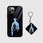 Sung Jinwoo Silhouette Silicone Armored Phone Case Front View Min