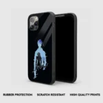 Sung Jinwoo Silhouette Silicone Armored Phone Case Front View Min
