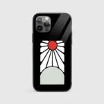 TanjiroEarringsDesignGlassPhoneCaseBackView