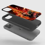 TanjiroKamadoSunBreathingGlassPhoneCaseBackView