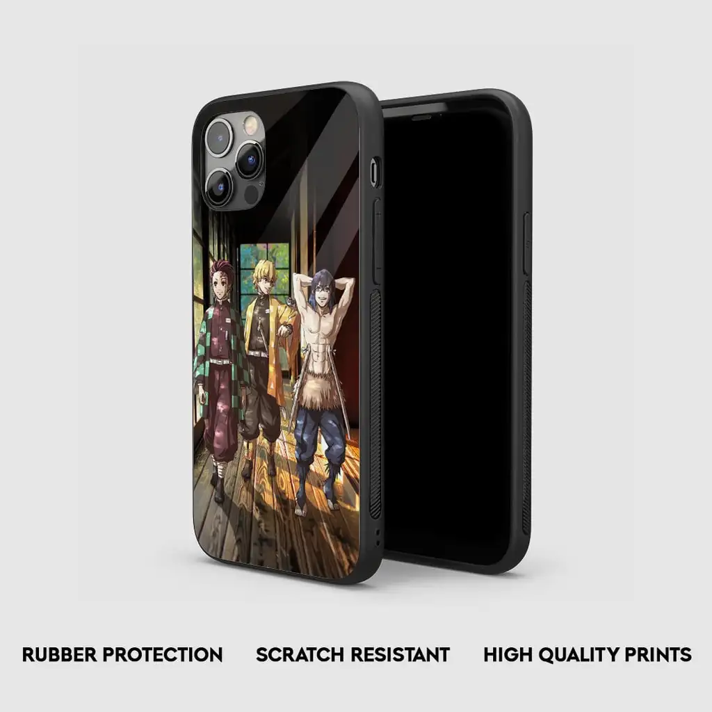 TanjiroXZinetsuxInosukeGlassPhoneCaseSideView TanjiroXZinetsuxInosukeGlassPhoneCaseSideView