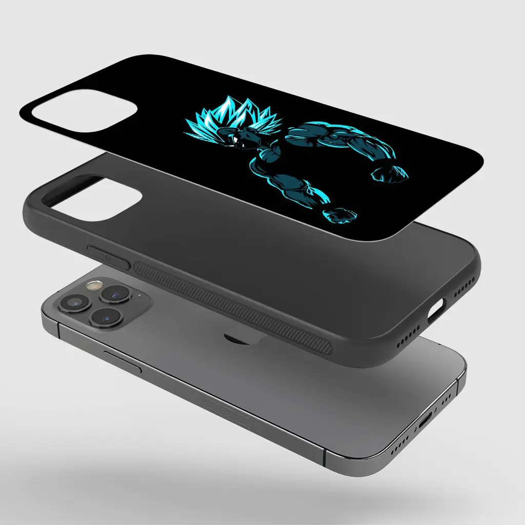 VegetaPerfectedSuperSaiyanGlassPhoneCaseExploded VegetaPerfectedSuperSaiyanGlassPhoneCaseExploded