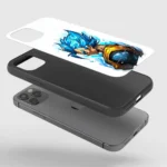 Vegeta Pastel Silicone Armored Phone Case Front View