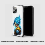Vegeta Pastel Silicone Armored Phone Case Front View