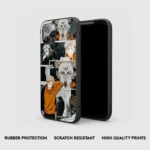 YujiItadoriCollageGlassPhoneCaseBackView