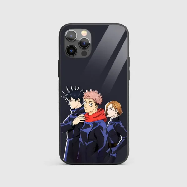 YujiItadoriTeamGlassPhoneCaseBackView