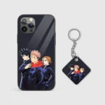 YujiItadoriTeamGlassPhoneCaseBackView