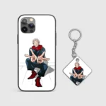 YujiItadoriWhiteGlassPhoneCaseBackView